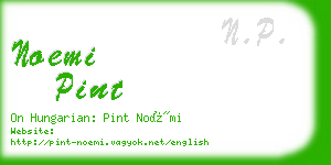 noemi pint business card